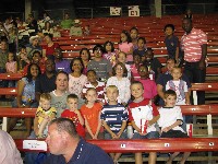 Large group in the bleachers